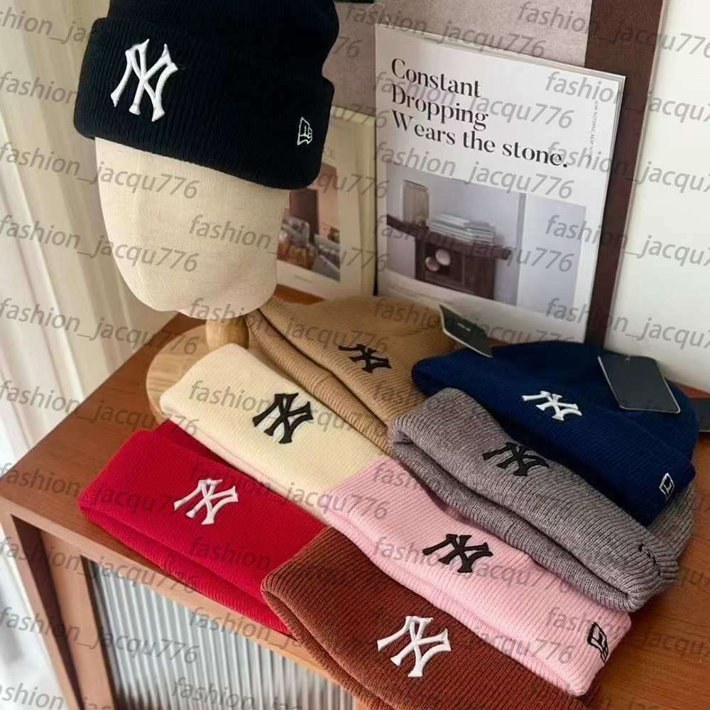 Luxury Knit Beanie with Embroidery Design - Warm Winter Hat for Men and Women Soft Ribbed Knit Cap Multiple Colors for Daily Style and Outdoor Activities