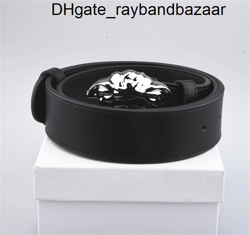 Belts for Men Designer Belts for Women 38cm Belts Medusa Buckle Brand Luxury Belt Man and Women Waistband Pure Black Woman Dress Belts Bb Si versace2 versacely belt S3Z