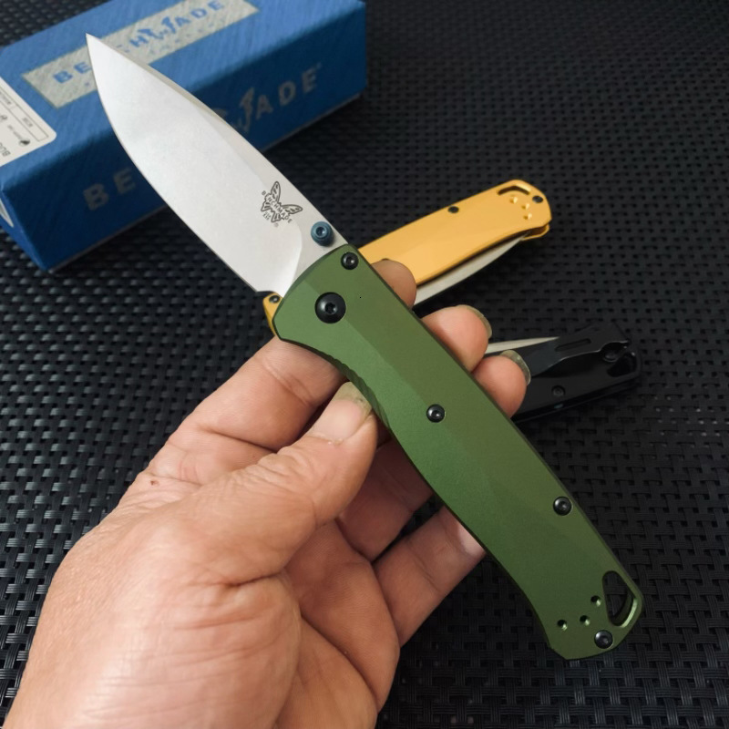 BM 535 Bugout Aluminum Handle Folding Knife D2 Hardness Blade Portable Camping Outdoor Utility Survival Knives EDC