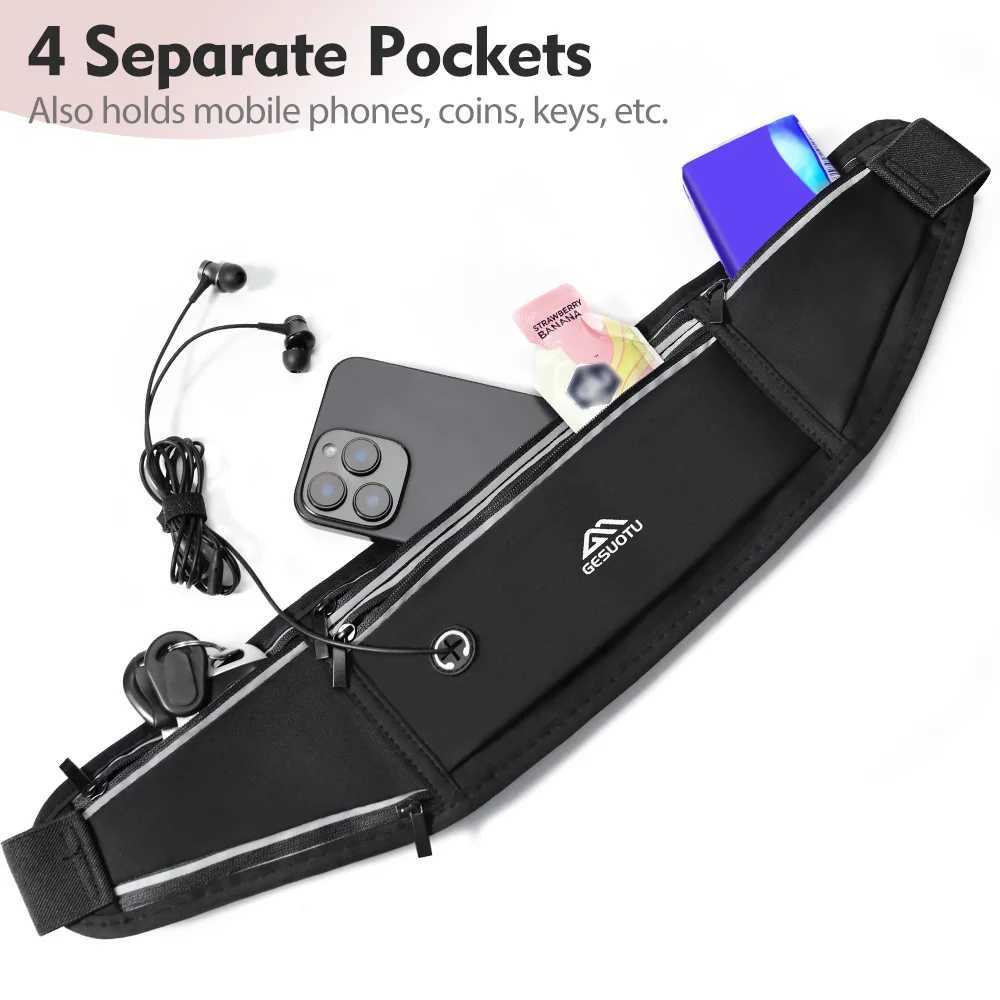 NEWBOLER Professional Running Waist Bag Sports Belt Pouch Mobile Phone Case Men Women Hidden Pouch Gym Sports Bags Running PackT251126
