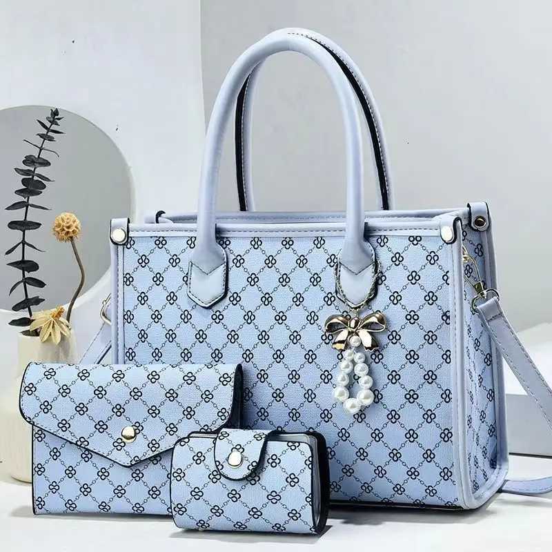 Luxury Bead string Handbags 3 Pieces set Women Bags Designer Tassel Purses Handbags Composite Messenger Female Bag Z251126