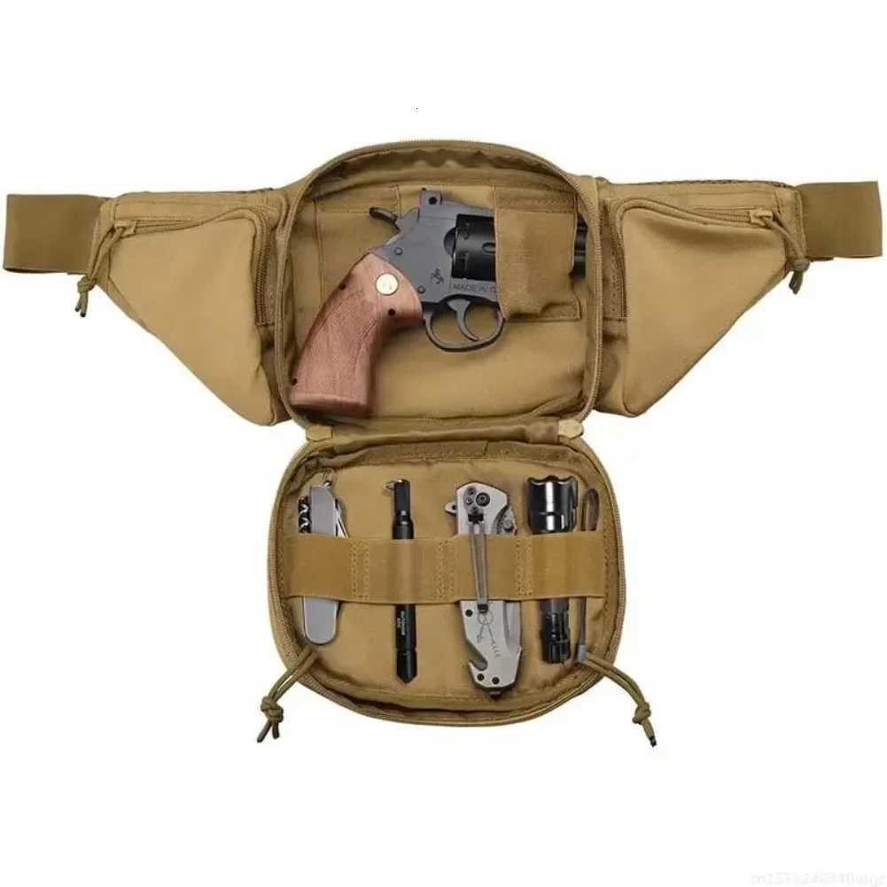 Tactical Waist Pack Outdoor Hiking Waist Bag Running Sports Functional Bag Cycling Bag Bum Bag Multi-functional Tool ShoulderT251126