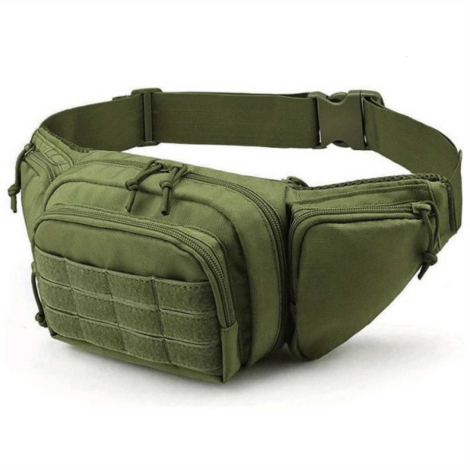 Men Waist Fanny Pack Belt Bag Tactical Military Motorcycle Rider Sports Climb Camping Nylon Male Tool Sling Chest Hip Bum BagT251126