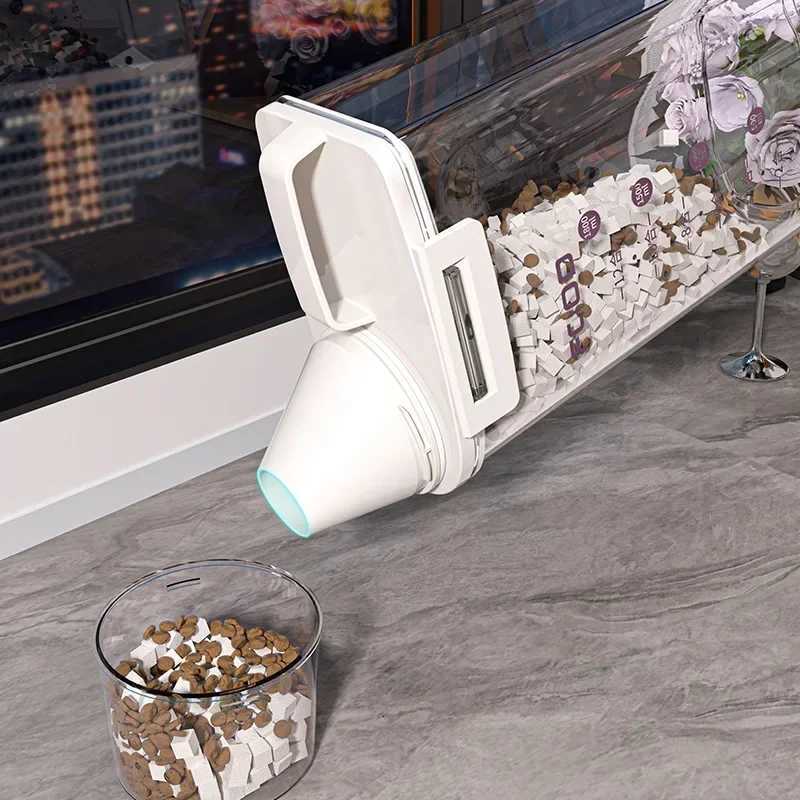 Pet Dog Snack Storage Box Sealed Cat Food Storage Bucket Vacuum Preservation Tank for Pet Food Moisture-proof and Dehumidifying Y251126