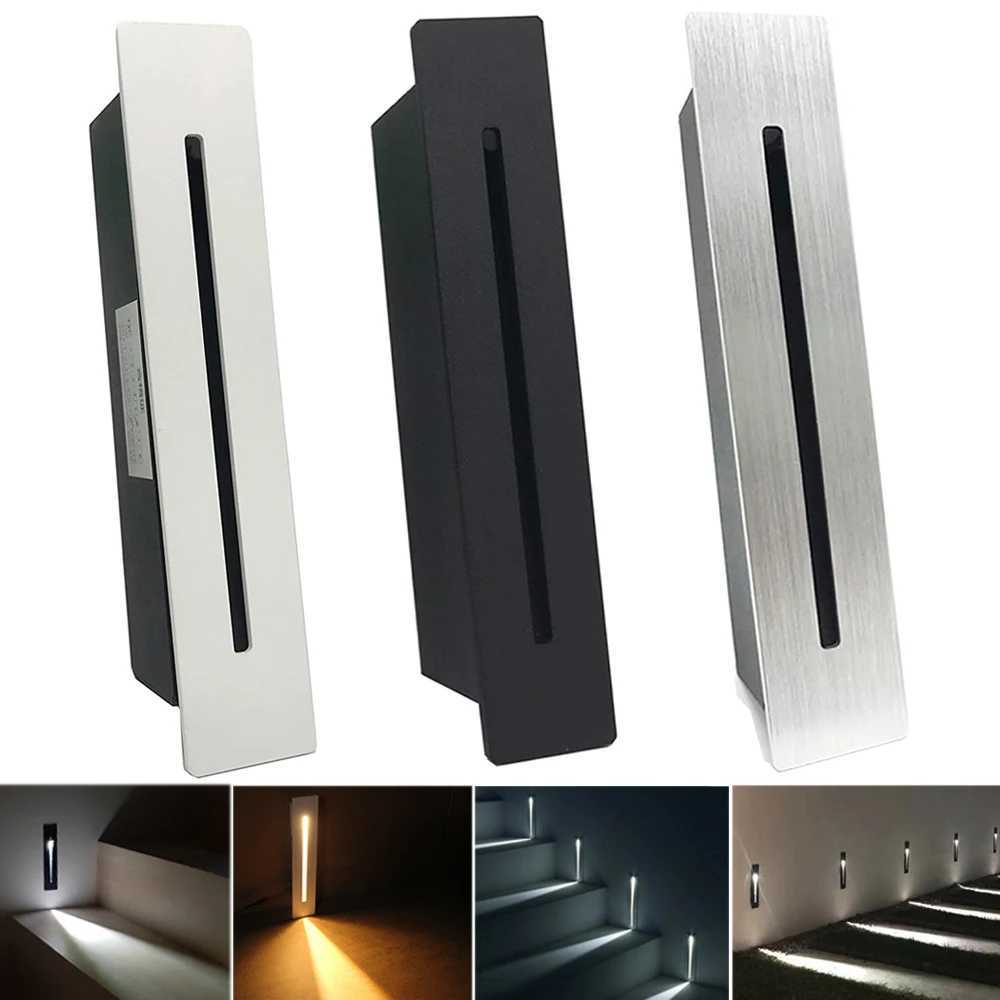 LED Recessed Wall Light Stair Light AC85-265V Indoor Staircase Light Wall Light 3W Stairase Step Stairway Hallway Night Light M251126