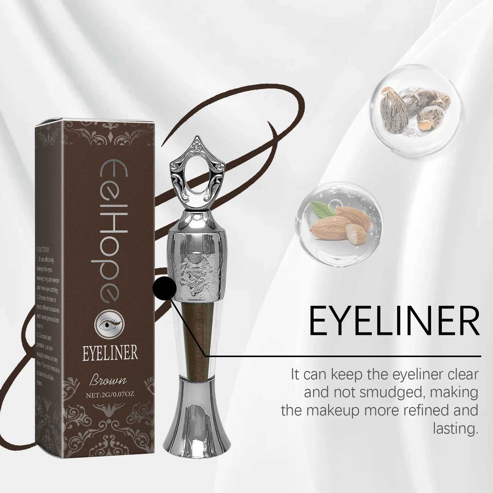EELHOPE Waterproof Eyeliner Colours Lasting Sweatproof Quick Drying Smooth Black Liquid Eyeliner Natural Makeup Tools CosmeticsT251126