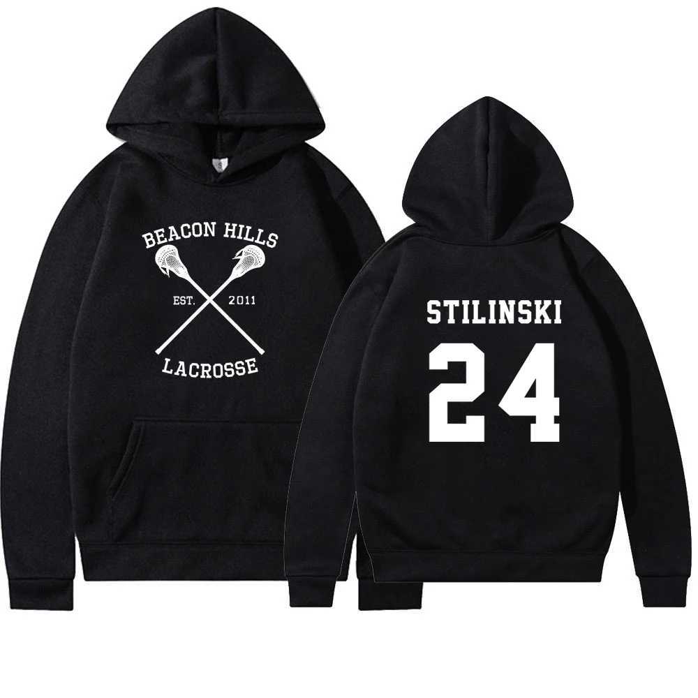 Teen Wolf Hoodie Beacon Hills Lacrosse Hoodie Stilinski 24 Teen Wolf Hooded Sweatshirt Dylan Obrien Unisex Teen Wolf Hoodies J251136