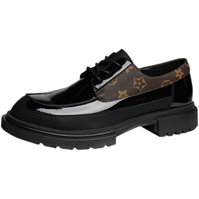 Free shipping Designer Dress Shoes 2025 New Leather Shoes for Mens Casual Fashion Mens Leather Shoes Casual Lace up Mens Shoes black