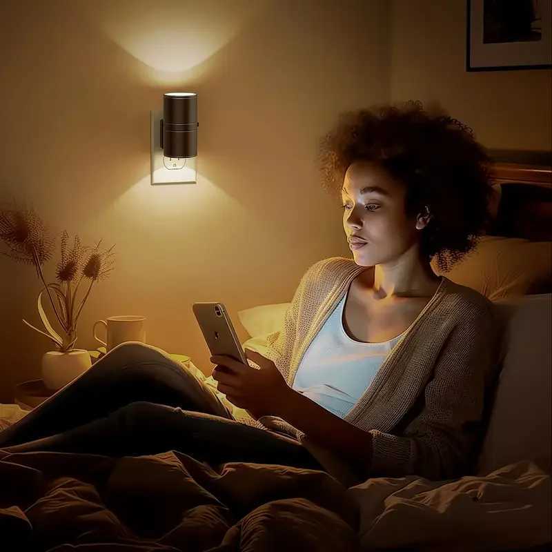 1/2/4 PCS LED Night Light with Dusk To Dawn Sensor Plug-in Wall Mounted Night Light Suitable for Bedrooms Corridors Stairs M251126