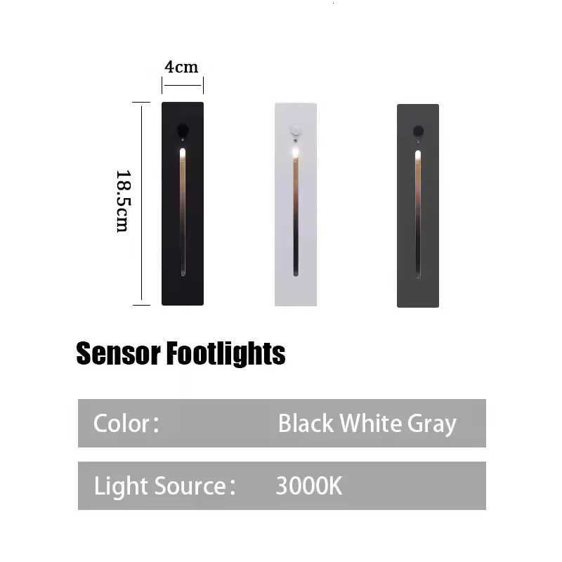 Sensor Step Wall Lamp IP65 Waterproof LED Wall Light Recessed 85-265V 3000K Corner Night Ladder Outdoor Staircase Corridor Lamps M251126