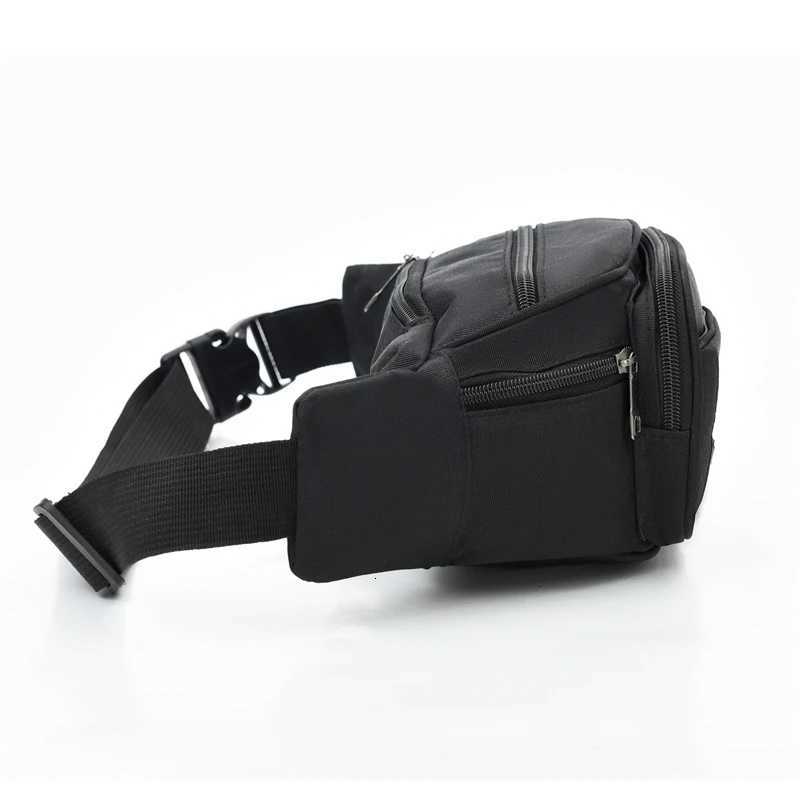 Multifunction Nylon Men Waist Bag Large-capacity Anti-theft Chest Bag Outdoor Travel Waterproof Sports Mobile Phone BagT251126