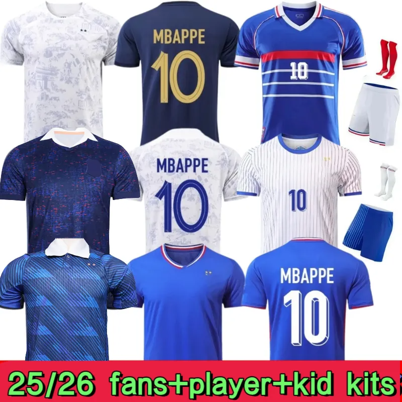 25 26 french soccer jersey MBAPPE GRIEZMANN 2025 2026 GIROUD PAVARO HERNANDEZ DEMBELE Maillots football shirt equipement de foot Men kids kit enfants