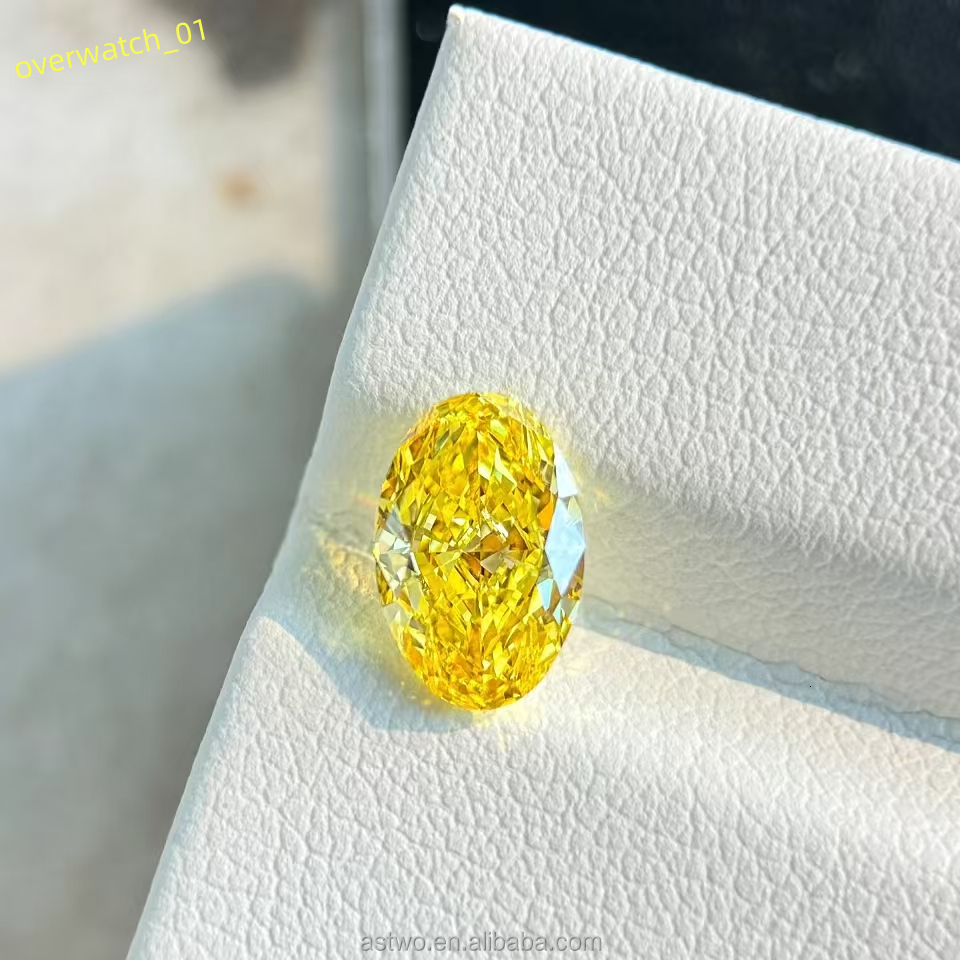 Factory Price Lab Grown Diamond VVS VS1 HPHT CVD Colored Carat IGI GIA Certified Loose Lab Diamond Oval