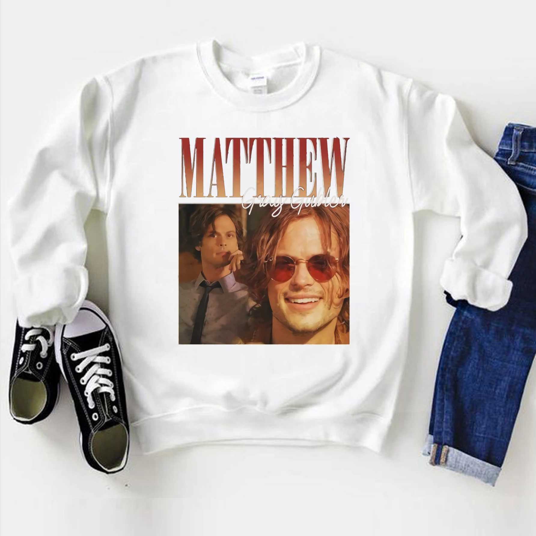 TV Show Criminal MInds Sweatshirt Vintage Matthew Gray Gubler Graphic Sweatshirts Spencer Reid Homage Hoodies J251136