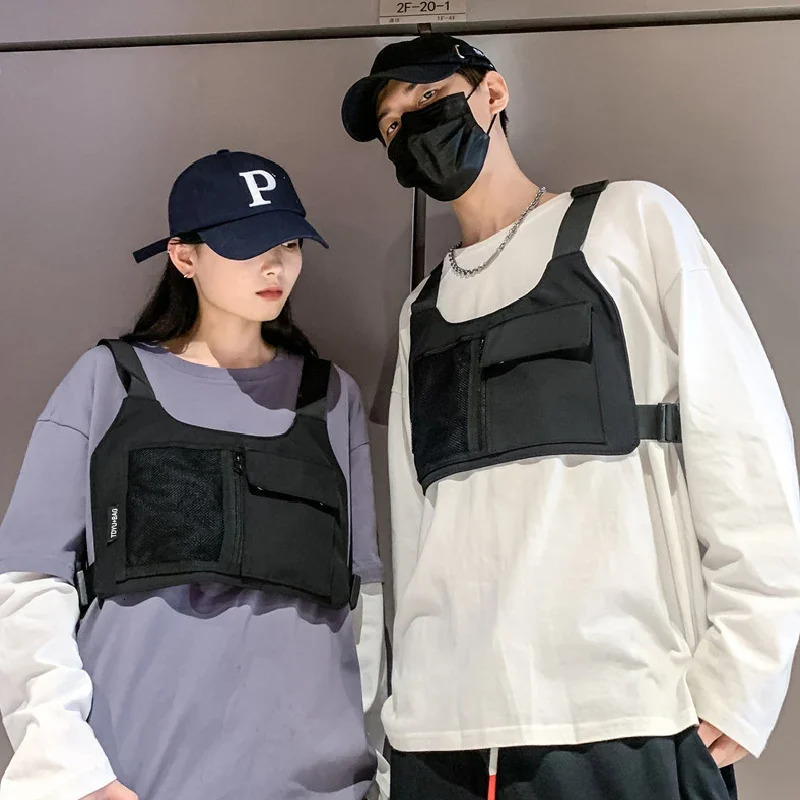 Hip-hop Streetwear Unisex Chest Rig Bag High Quality Nylon Chest Bags Multi-function Tactical Vest Backpack 251126