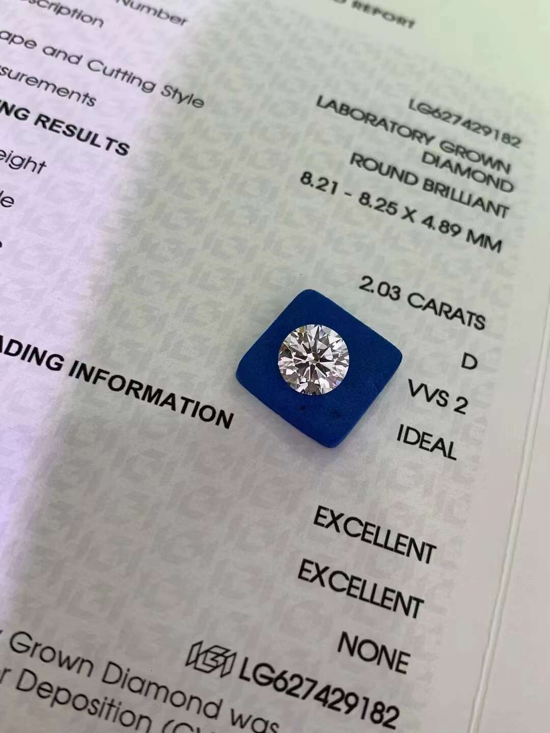 IGI Certificate CVD/HPHT 1CT-5CT DEF Color VVS/VS Round Cut Best Lab Grown Diamonds Loose Diamonds Lab Cultivated Diamonds