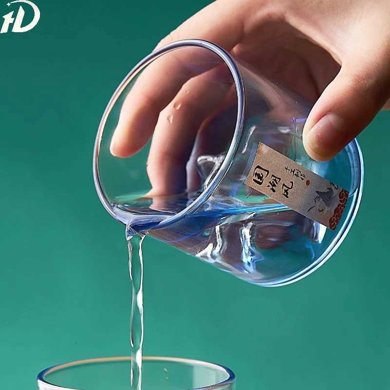Whisky glass Japanese 3D Mountain Water Glacier Mug Vodka Wine Cup Fuji Artwork Gift Bottle Hot Glass Drinkware C251126