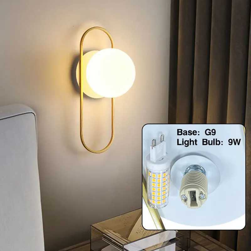 Interior LED Wall Lamps Wall Lights with G9 Bulb for Bedroom Black Gold LED Wall Lamps Wall Sconce for Home Luminuaire Lighting M251126