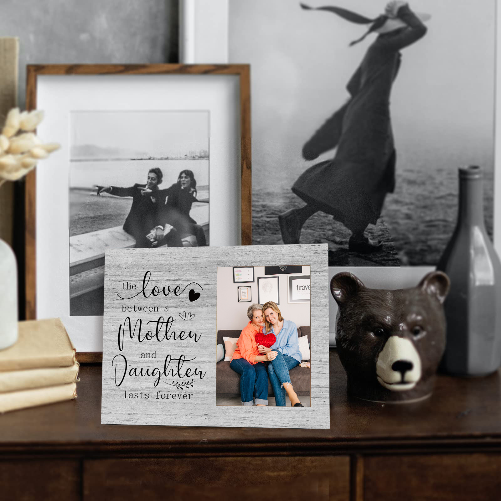 Cross border wooden photo frames Mother's Day Father's Day photo frames festival cultural desktop decorations