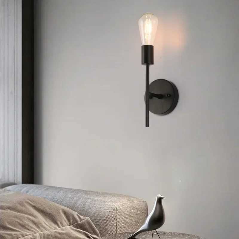 Modern minimalist wall lamp E27 4W Personality Aisle Bedroom Bedside Led lights American industrial style wall light M251126