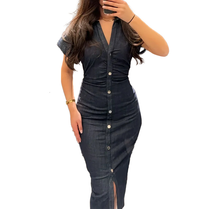 2025 new women's clothing style elegant, fashionable, sexy, slim fit single breasted dress for women