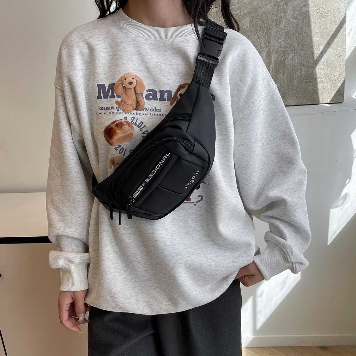 Fanny Pack Small Crossbody Bags Waist Bag Pockets Sling Chest Bag Travel Sport Shoulder Pack Messenger Bags Purse Belt BagT251126