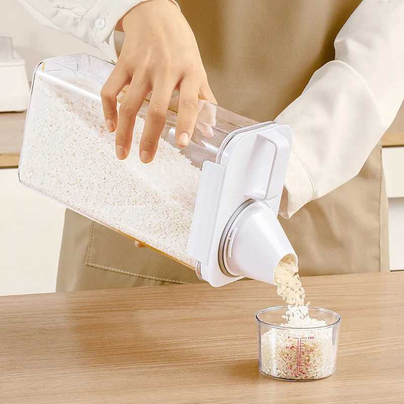 Airtight Food Storage Containers - Premium PP Plastic Canisters for Dry Goods Grains Kitchen Pantry Organization Sealed Jars Y251126