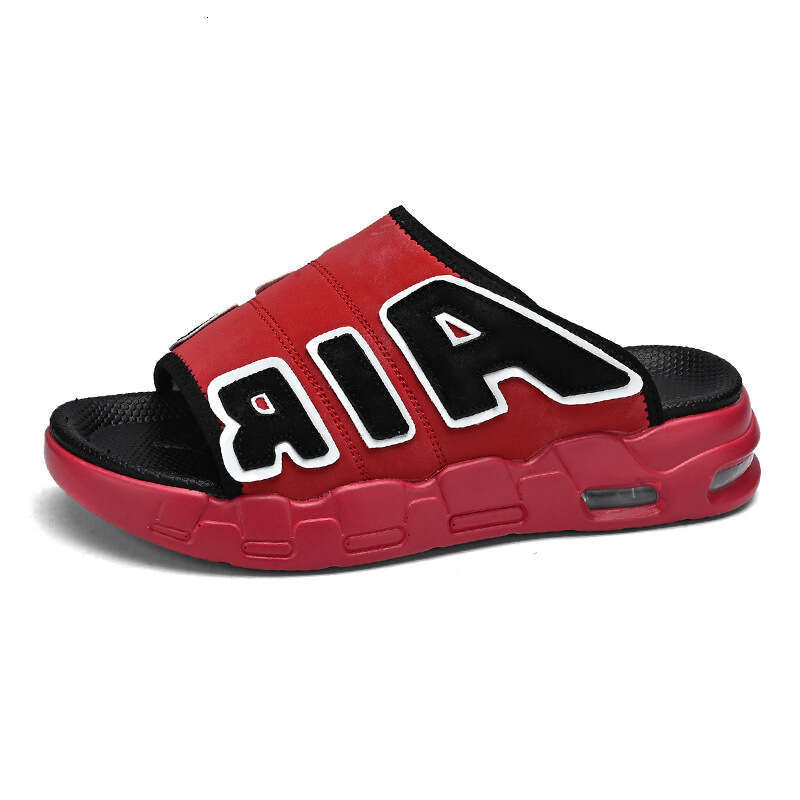 Summer New Cushion Men's Thick-Soled Casual Outdoor Youth Sandals One-Word Slippers Six Colors