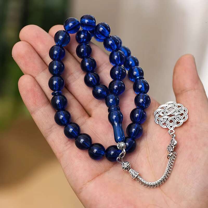 Charm Jewelry Necklace Islamic Gift 33 Muslim Rosary Acrylic Tasbih 12mm Bracelet Prayer Beads Subha