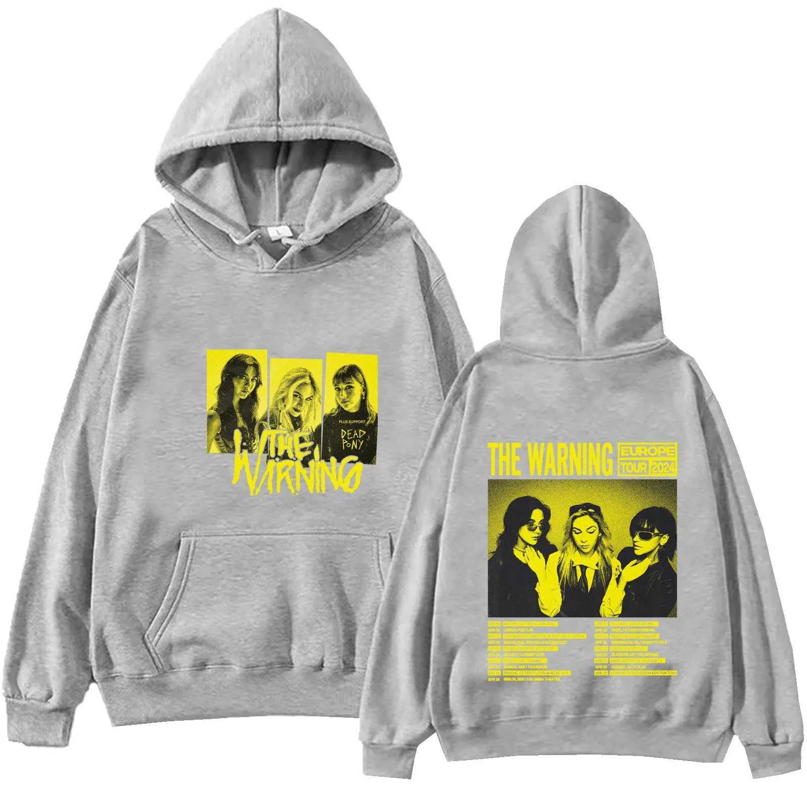 The Warning The Warning Tour 2024 Hoodie Music Fans Gift Tops Sweatshirt Unisex Casual Spring and Summer Regular Long Sleeve J251136