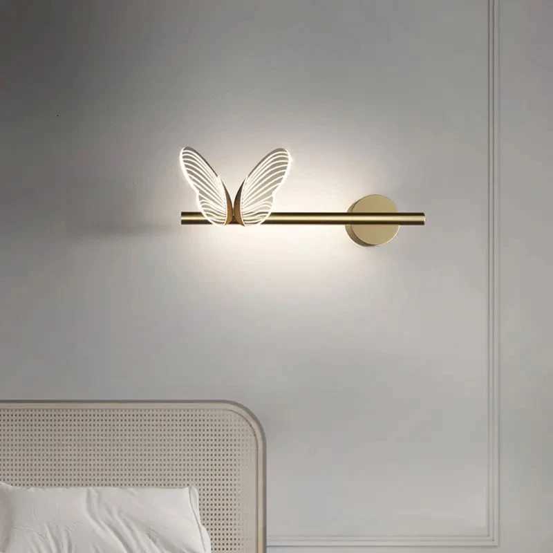 Butterfly LED Wall Lamp Indoor Lighting For Home Living Room Decoration Bedroom LED Night Lights Bedside Lamps M251126