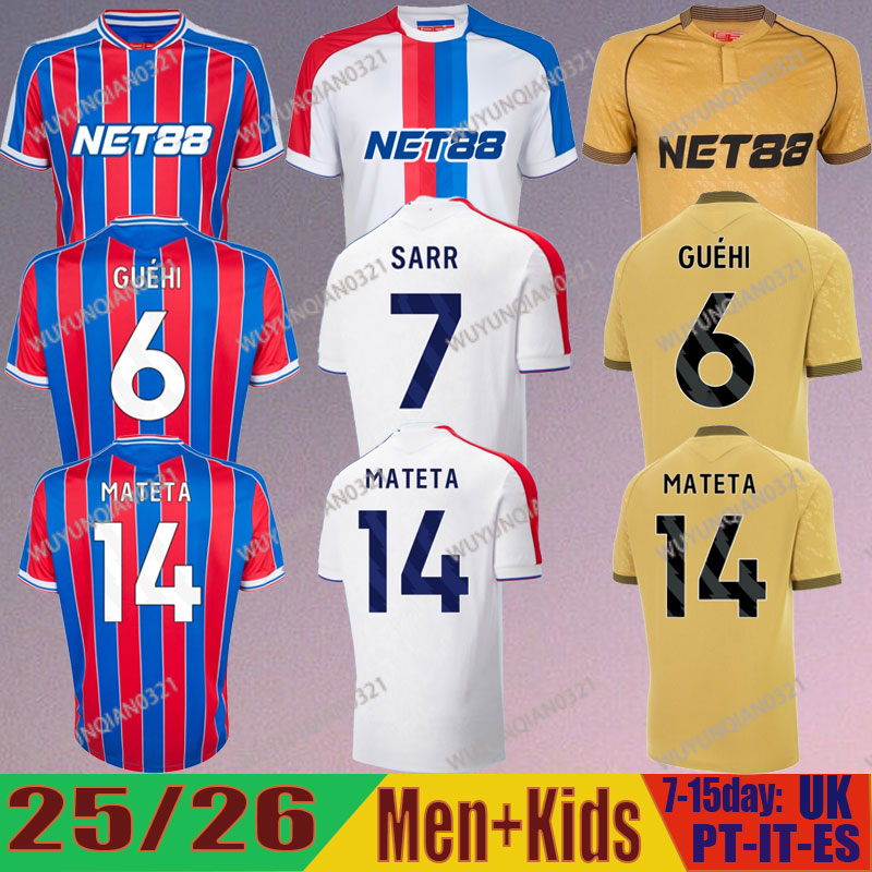 25 26 crystals soccer jersey DOUCOURE OLISE EZE MATETA EDOUARD JAYEW Top fan kids kit crystal player Palaces version Size football shirt 2025 2026