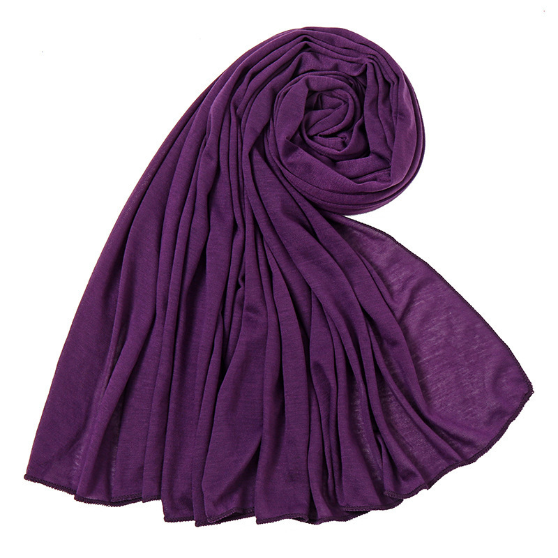 K524 Cashmere scarf for women autumn and winter Korean style tassel solid color versatile warm neck scarf wool knitted large shawl