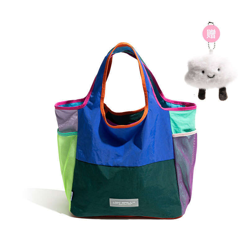 CKKUI Dopamine Tote Singapore Niche Design Canvas Bag Lightweight Foldable Eco friendly Handbag