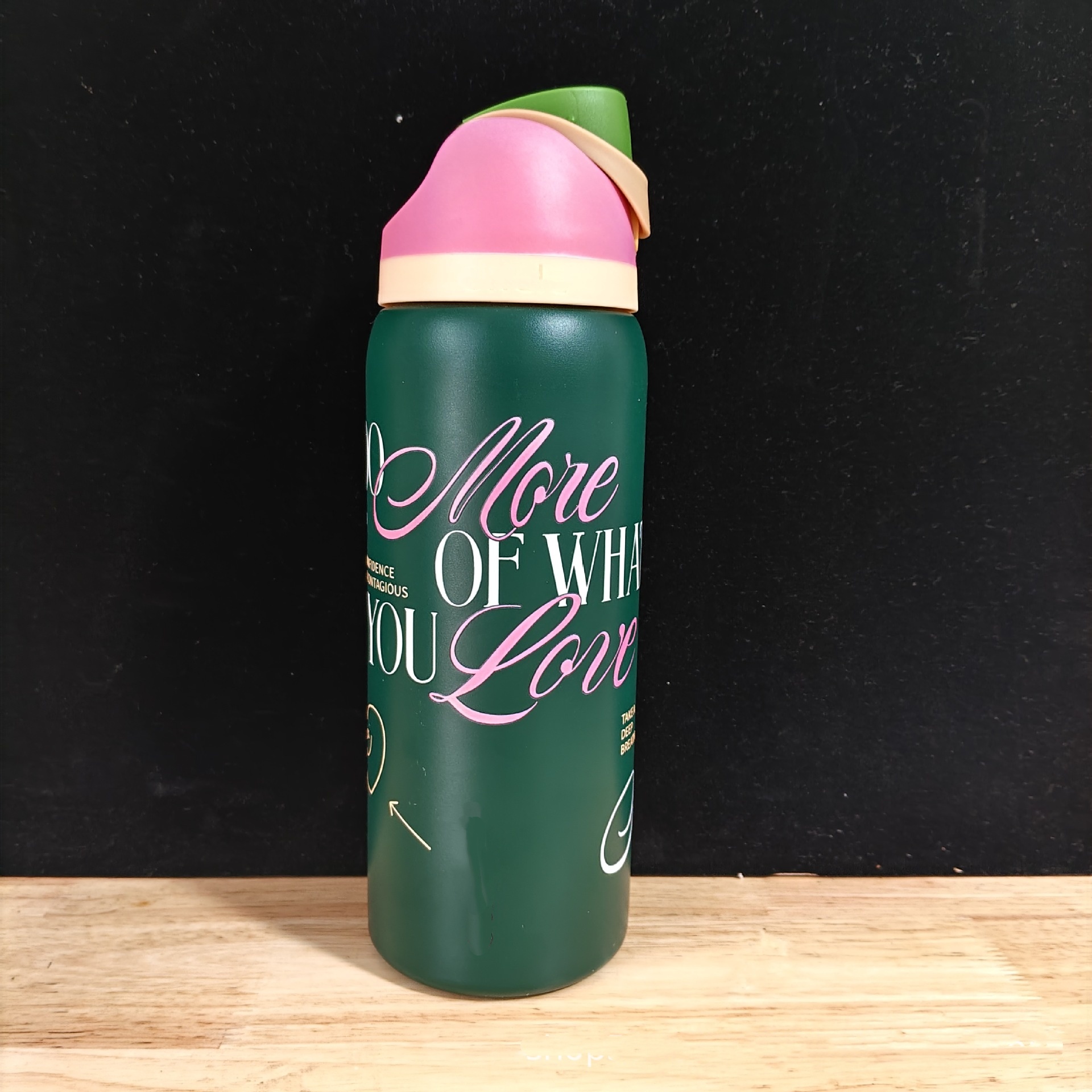 New Water Bottles 32oz Insulated Stainless Steel Tumblers With Flip Straw Giltter Shiny Sports Travel Car Mugs Outdoor Large Drinking Cups