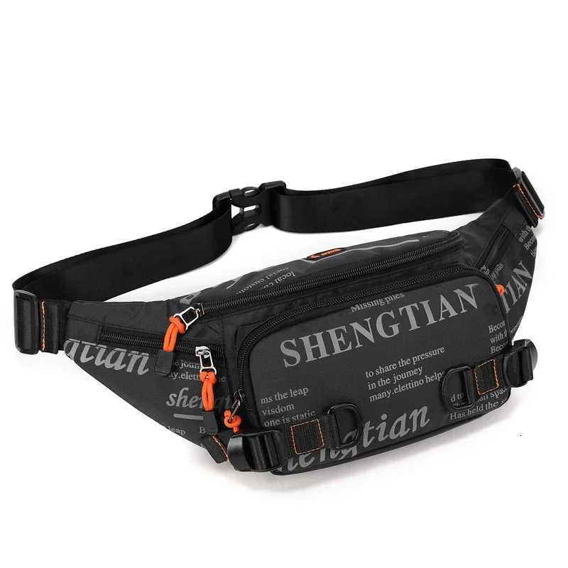 Mens Waterproof Nylon Waist Pack - Lightweight Running Belt Bag for Travel Sports Outdoor ActivitiesT251126