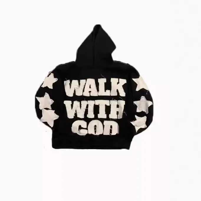 Hip Hop Style 3D Printed Hoodie Sweatshirt Unique Design Star Letter Print Personalized Trendy Chinese Brand Womens Clothing J251136