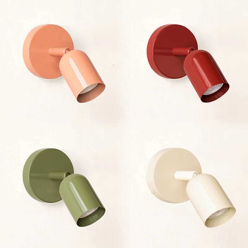 Nordic Wall Lamp Minimalist Macaron Room Decorative Wall Sconce Bedroom Bedside Study Entryway Hallway Aisle Indoor Decor Lights M251126