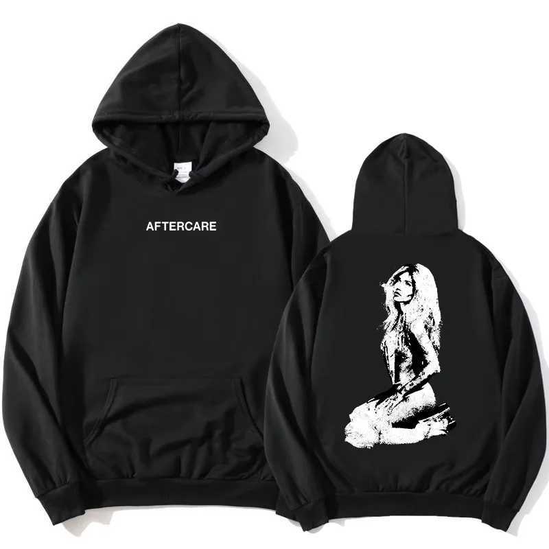 AFTERCARE like hoodie Nessa Barrett singer print sweatshirt Mens long-sLeeved streetwear hooded sweatshirt J251136