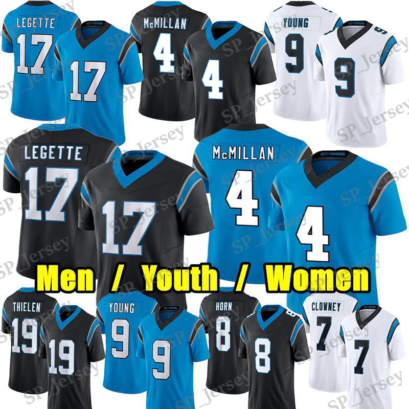 #17 Xavier Legette Football Jersey #4 Tetairoa McMillan Bryce Young Jaycee Horn Jonathon Brooks Jalen Coker Dalton Mitchell Evans Chuba Hubbard Ransom Ekwonu jerseys