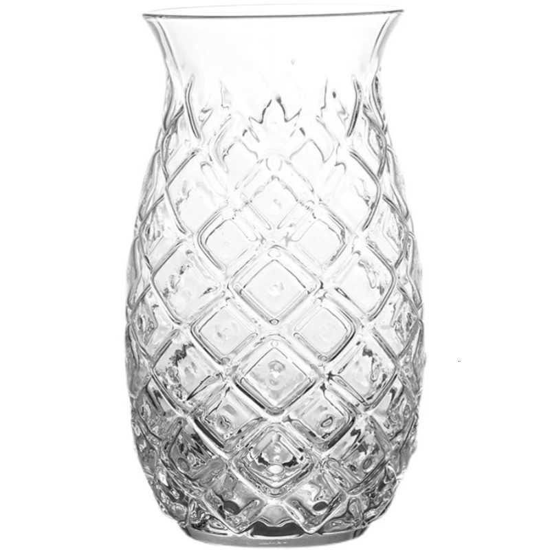 480Ml Pineapple Shaped Cocktail Glasses Creative Drinking Cup Transparent Water Glass Red Wine Glass Cup For Home Bar Party C2511261