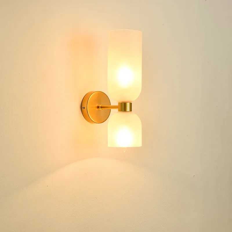 Nordic Wall Led Lamp Glass Sconce Indoor Lighting Mirror Light Fixtures Living Room Bedside Bedroom Bathroom Home Decor Black M251126