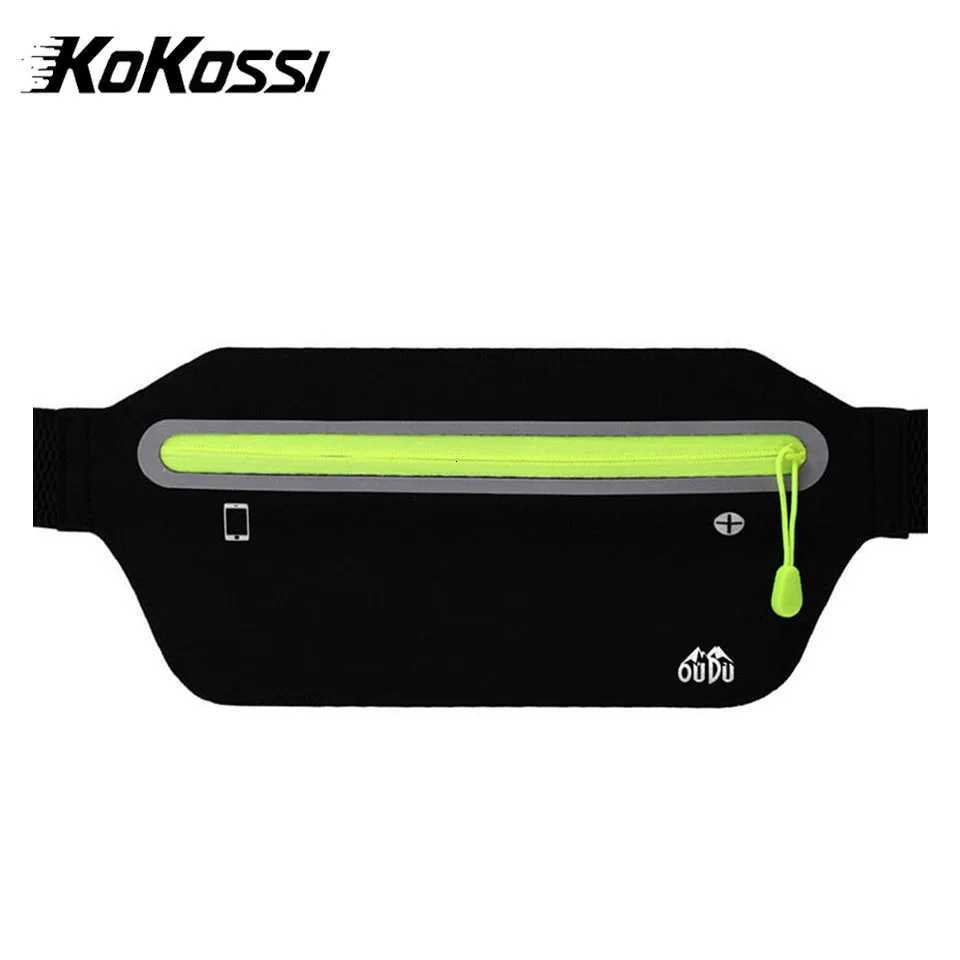 KoKossi Sports Running Mobile Waist Bag Invisible Waist Bag Ultra-thin Waterproof Waist Bag 6-Inch Mobile Phone Bag Woman MenT251126