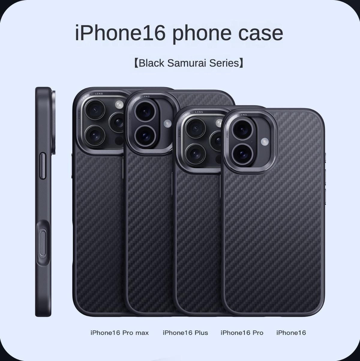 Kevlar Anti Drop Phone Case Suitable for IPhone 16/15/14/Pro Max