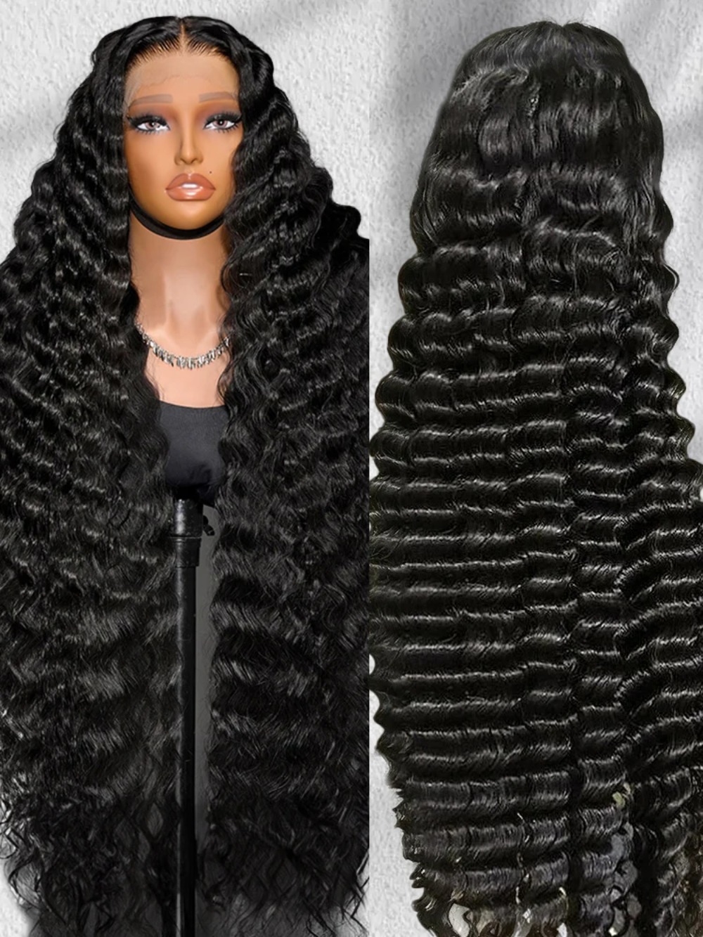 Burmese Kinky Curly Hair Wig Transparent Lace Frontal Brazilian Human Natural Hair Wigs 40 Inch 13x6 HD Glueless Wig Human Hair Ready To Wear