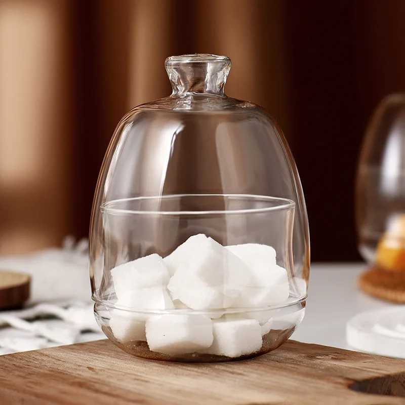 JMY - High borosilicate glass airtight jar with lid sugar container tea caddy coffee shop storage container high temperature Y251126