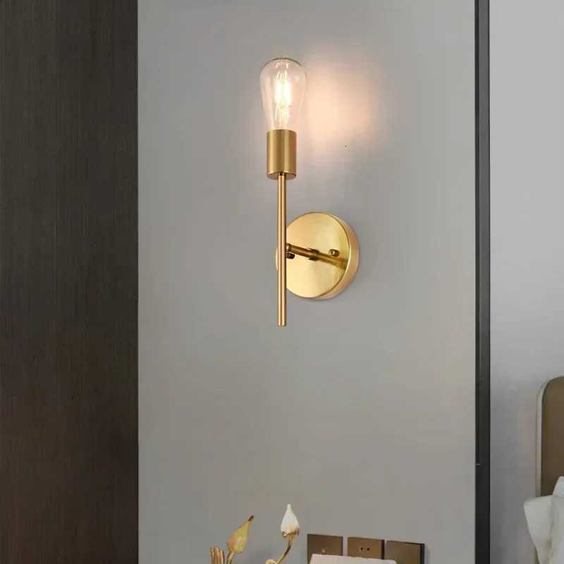 Modern minimalist wall lamp E27 4W Personality Aisle Bedroom Bedside Led lights American industrial style wall light M251126