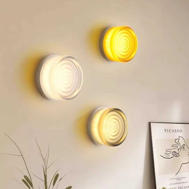 Nordic Simple Acrylic Wall Light Bedroom Bed Wall Light Atmosphere Light Corridor Balcony ceiling Light Waterproof Wall Light M251126
