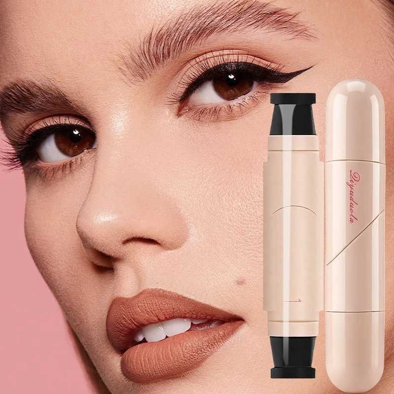 Waterproof Rotating Eyeliner Stamp Pen Sweat Proof Long Lasting Easy to Use for Beginners Lazy Makeup Perfect for DailyT251126