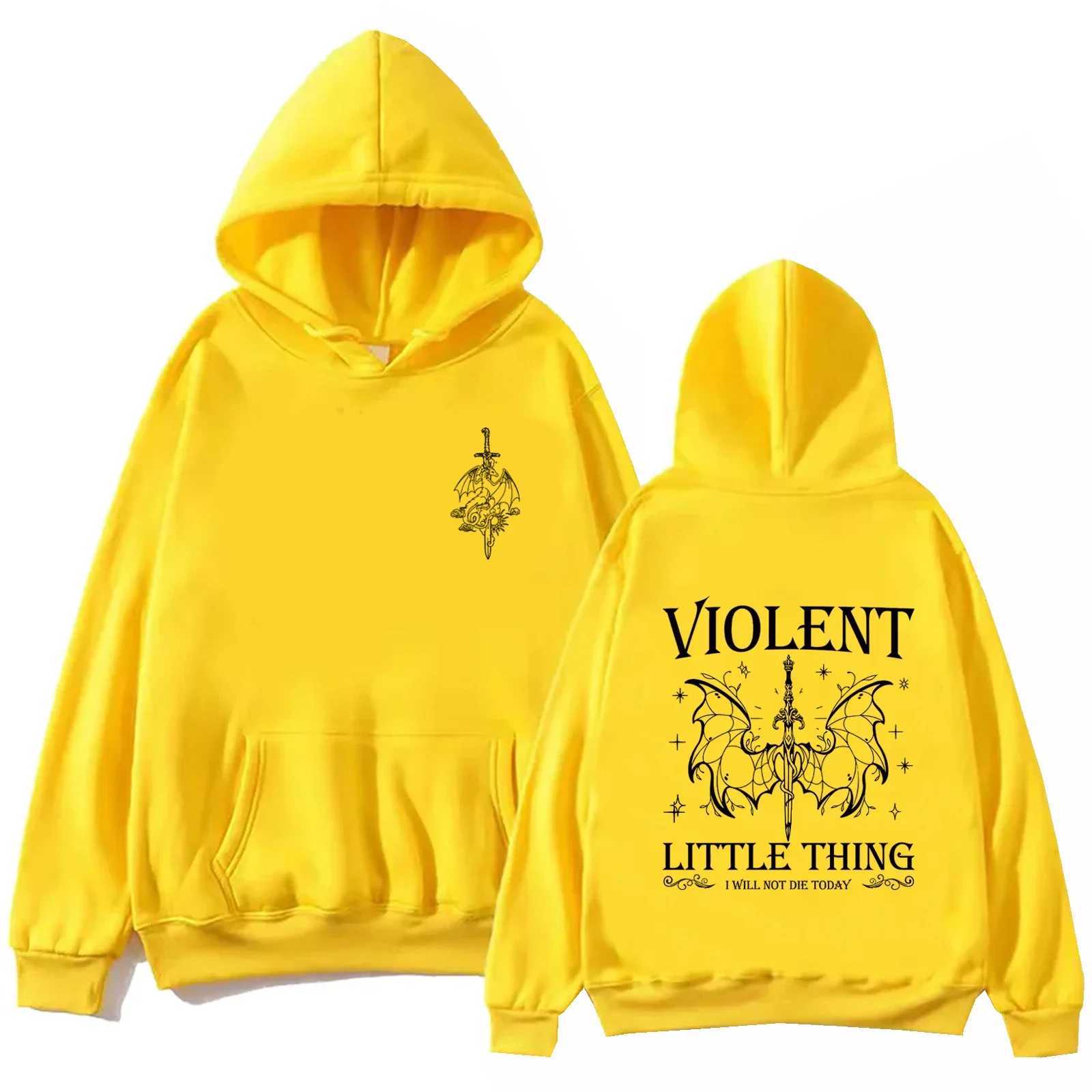 Violent Little Thing Hoodie Tops Fourth Wing Fan Gift Sweatshirt Dragon Long SLeeve Regular Spring and Summer Unisex J251136